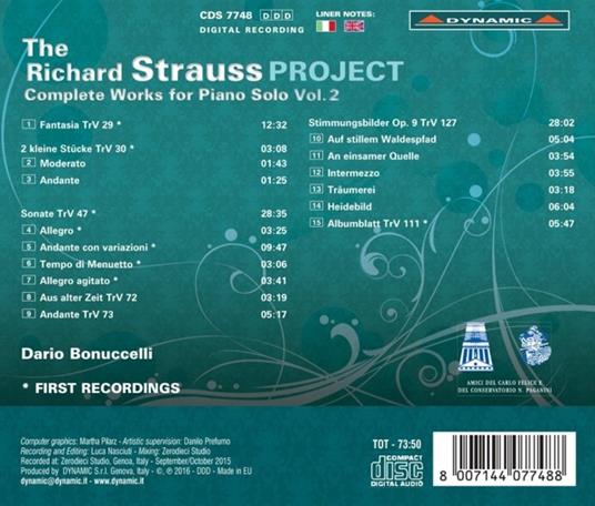 Opere per pianoforte vol.2 - CD Audio di Richard Strauss - 2
