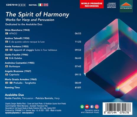 The Spirit of Harmony - CD Audio di Avalokite Duo - 2