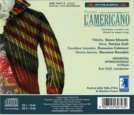 L'Americano - CD Audio di Alessandro Piccinini - 2