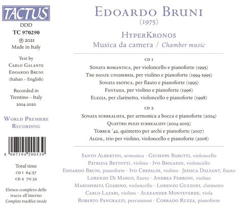 Hyperkronos. Musica da camera - CD Audio di Edoardo Bruni - 2