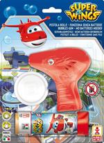 Bolle di Sapone Pistola Bolle Meccanica Piccola. Super Wings. Blister 1 Pz 60 Ml