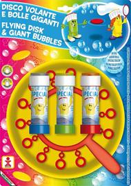 Bolle di Sapone. Disco Volante Bolle Giganti. Piatto + Soffiatore Multiplo + 3 Flaconi 60 Ml. Dulcop (Bubble World)