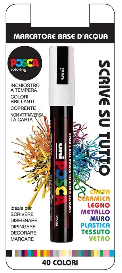 Uni Posca Punta Media Bianco