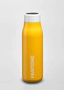 Idee regalo Pantone - Borraccia Termica con Display Digitale Touch Screen. In acciaio inossidabile - 500ml, Giallo Pantone