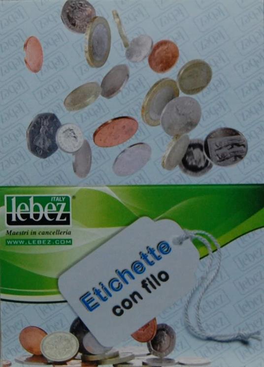 Lebez Confezione 1000 Etichette Con Filo Misura 13X34 Mm - 2
