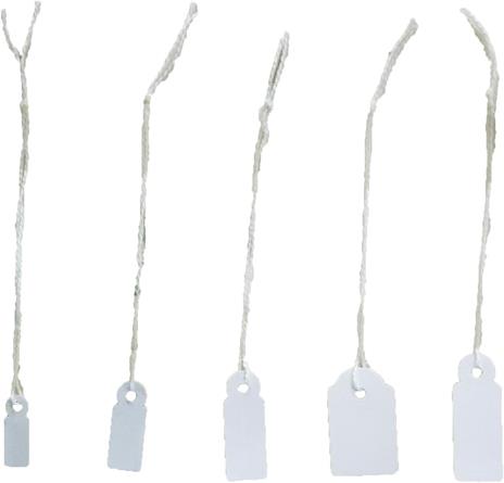 Lebez Confezione 1000 Etichette Con Filo Misura 13X34 Mm - 3
