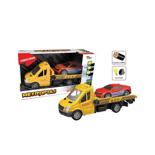 Carroattrezzi Soccorso Stradale Metropoli A Frizione Con Auto, Luci E Suoni Tg 28020