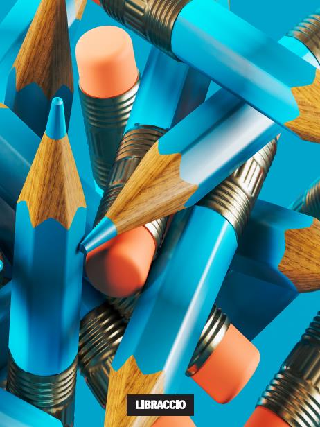 Quaderno Libraccio Maxi copertina fantasia. Quadretti grandi 5 mm - 4