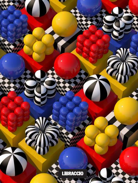 Quaderno Libraccio Maxi copertina fantasia. Quadretti grandi 5 mm - 5