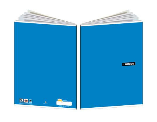 Quaderno Libraccio Maxi tinta unita. 1 rigo. Confezione da 10 pezzi - 3