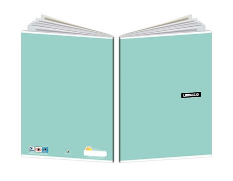 Quaderno Libraccio Maxi tinta unita. 1 rigo. Confezione da 10 pezzi - 4