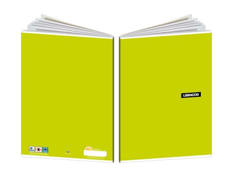 Quaderno Libraccio Maxi tinta unita. 1 rigo. Confezione da 10 pezzi - 5