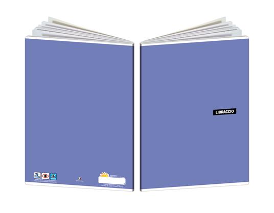 Quaderno Libraccio Maxi tinta unita. 1 rigo. Confezione da 10 pezzi - 6