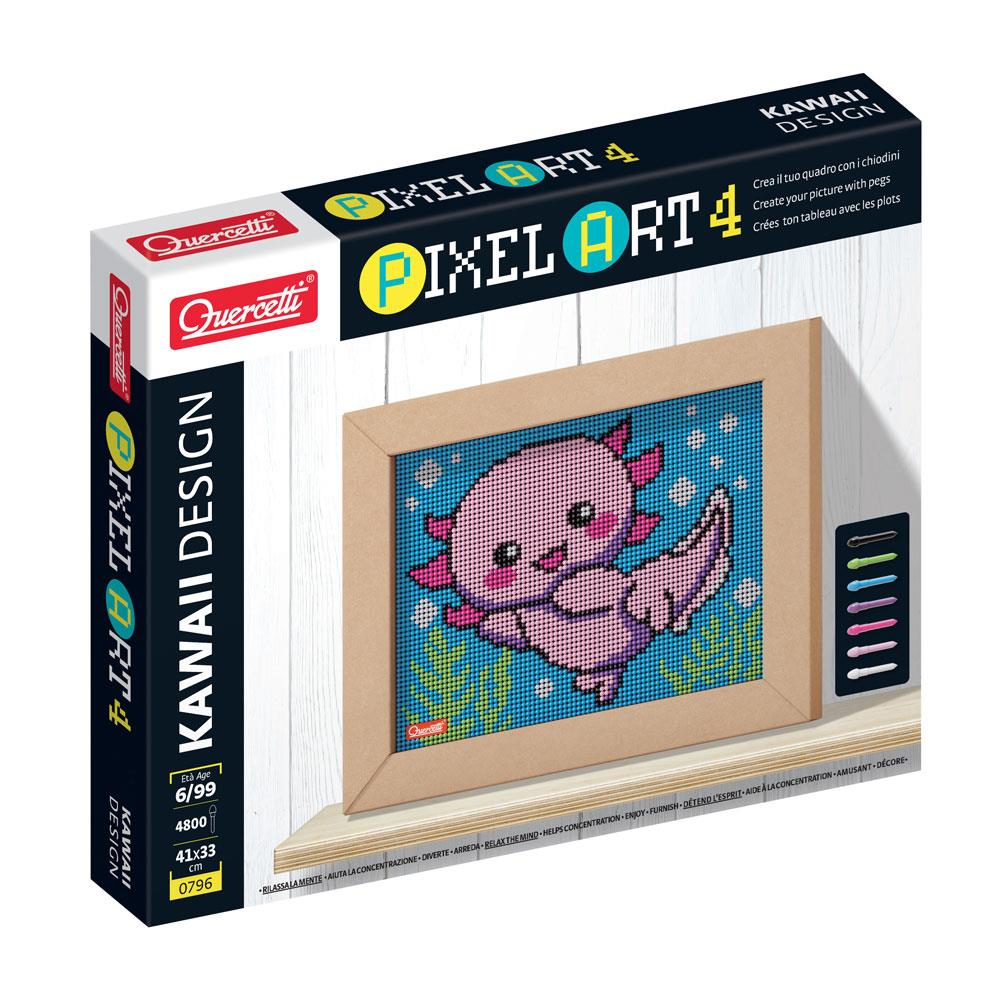 Pixel Art 4 Kawaii Design Axolotl