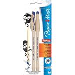 Penna cancellabile Papermate Replay Blu - Blister da 2