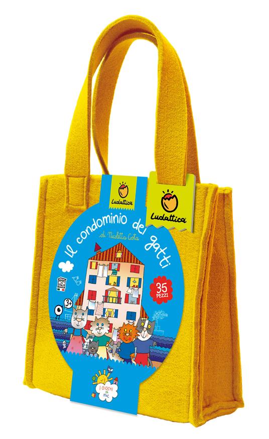 Il condominio dei gatti. Puzzle in borsetta