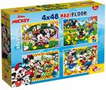 Disney Puzzle Supermaxi 4 X 48 Mickey