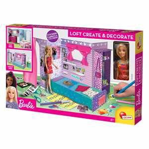 Giocattolo Barbie Loft Create & Decorate (Doll Included) Lisciani