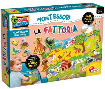 Giocattolo Montessori Maxi La Mia Fattoria Lisciani