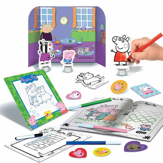 Peppa Pig Zainetto Colouring And Drawing School - 2