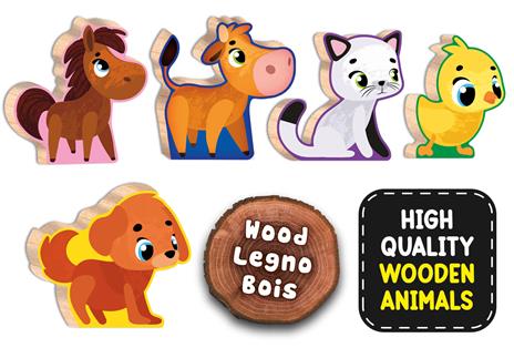 Montessori Legno Baby Farm - gioco logico educativo - 3