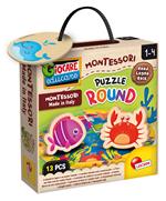 Montessori Legno Puzzle Round