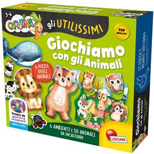 Giocattolo Carotina Gli Utilissimi Giochiamo con Gli Animali Lisciani