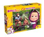 Masha ed Orso,Puzzle 24 pezzi Maxi floor,2 in 1 Double face,Lisciani,Eta 3+
