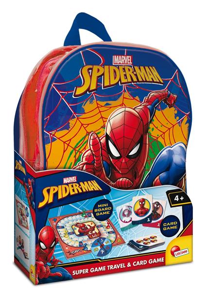 Spider-man Zainetto. Super game travel & card game in a backpack