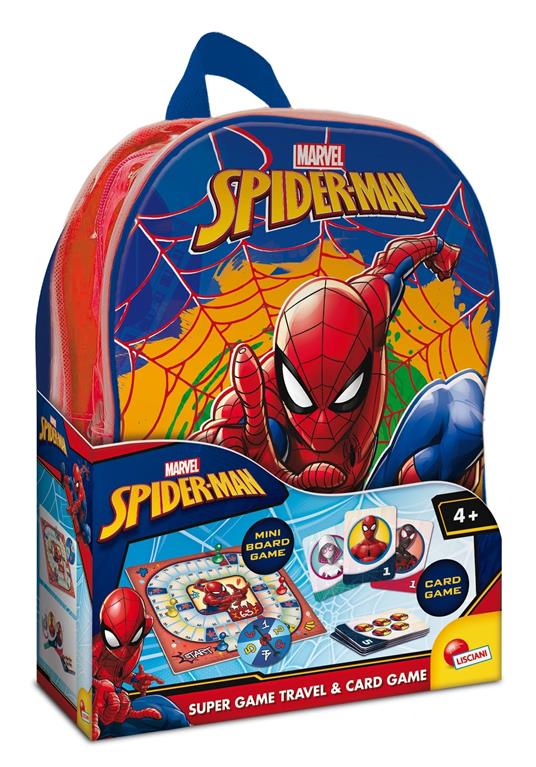 Spider-man Zainetto. Super game travel & card game in a backpack
