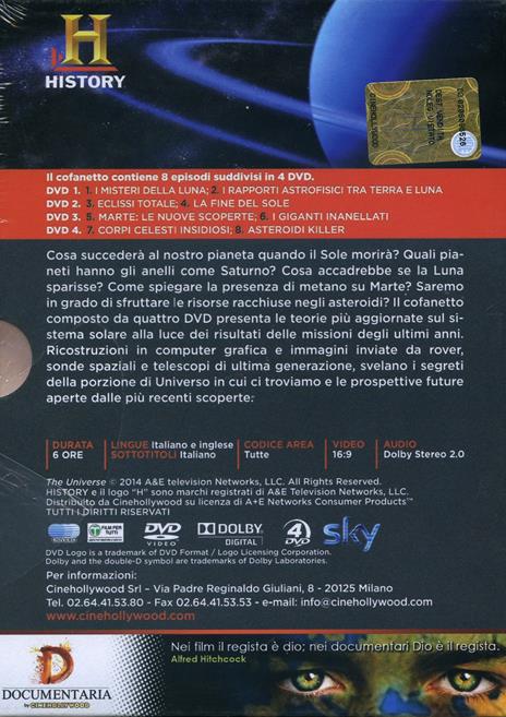 Segreti e curiosità del sistema solare. Storia dell'universo (4 DVD) - DVD - 2