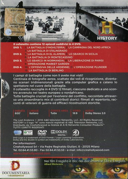 Le battaglie della Seconda guerra mondiale in Europa e Nord Africa (4 DVD) - DVD - 2