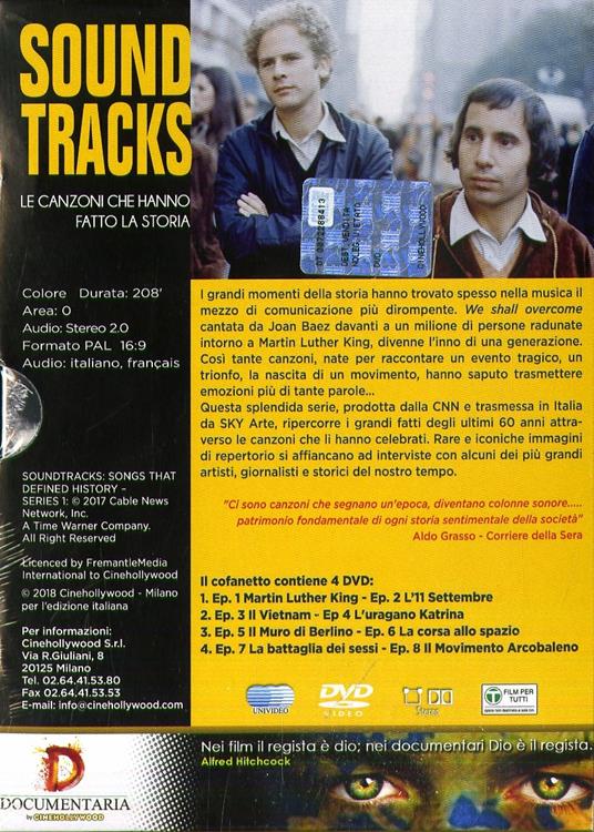 Soundtracks. Le canzoni che hanno fatto la storia (4 DVD) - DVD - 2