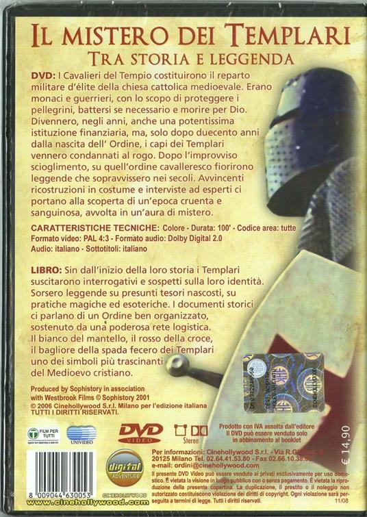 Il mistero dei Templari<span>.</span> DVD & Book - DVD - 2