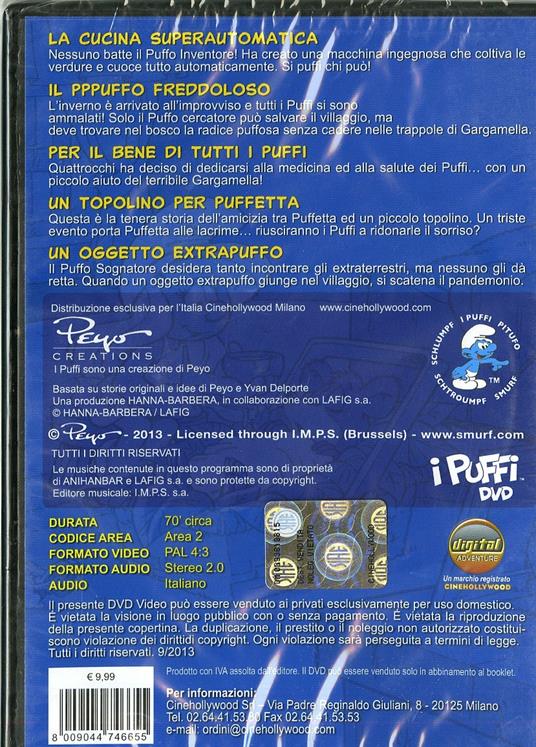 I Puffi. Vol. 11. Il puffo freddoloso di José Dutillieu,George Gordon - DVD - 2