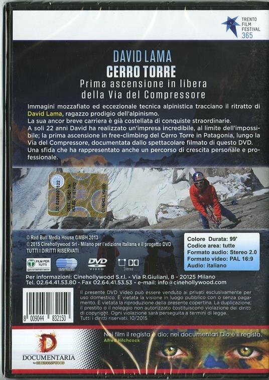 David Lama. Cerro Torre di Thomas Dirnhofer - DVD - 2
