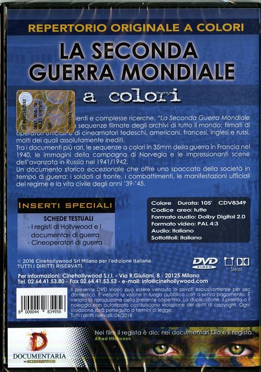 La seconda guerra mondiale a colori (DVD) di Michael Kloft - DVD - 2