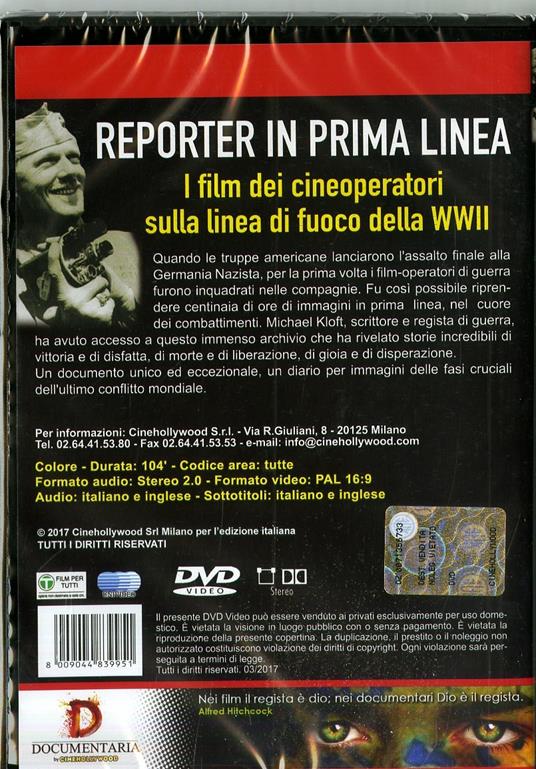 Reporter in prima linea. Gli operatori della Seconda Guerra Mondiale (DVD) - DVD - 2