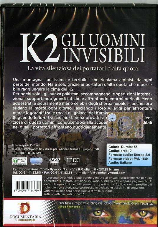 K2. Gli uomini invisibili (DVD) - DVD - 2