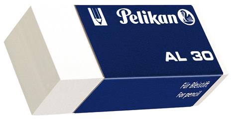 Gomma Pelikan AL30 bianca in vinile per matita. Confezione  4 pezzi (3+1 omaggio) - 4