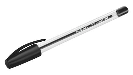 Penna a sfera Pelikan Stick Supersoft con inchiostro superscorrevole. Confezione 6 penne nere - 3