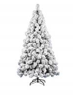 Albero Natale Des Alpes Innevato Bianco Altezza 210 cm
