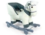 CAVALLO DONDOLO POLTRONCINA L65x35x55 C/RUOTE C/VERSO IN SCATOLA 65x35x49CM - 2AA INCLUSE -