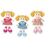 Bambola Di Pezza 30 Cm Con Vestito A Quadretti Decar 25410