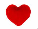 Decar-Peluche cuore Fluffy rosso 30 cm