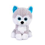 Peluche Cane Seduto 40 Cm Bianco E Grigio Con Occhioni  26876