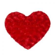 DEcar-Cuore Peluche Curly rpsso 30 cm