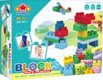 SET 26PZ BLOCCHI MORBIDI IN BOX C/MANIGLIA H22xL27CM