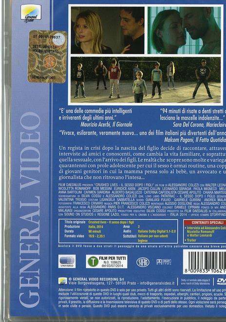 Crushed lives. Il sesso dopo i figli di Alessandro Colizzi - DVD - 2