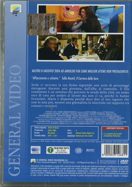 Gente di Roma di Ettore Scola - DVD - 2
